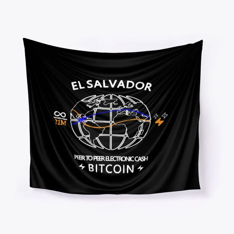 Bitcoin El Salvador Flag